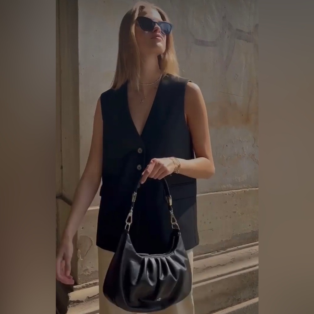 Loulou Studio Black Vest - Picture 6 of 11